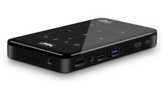 IR Control DLP 4K Pocket Projector Mini Portable DLP Projector Giải mã 3D Playback