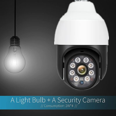 Đèn LED 360 độ E27 Camera IP PTZ đủ màu Camera bóng đèn WiFi 1080P