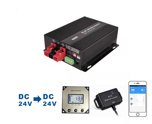 Bộ điều khiển sạc pin 24V DC Màn hình LCD MPPT cho pin xe