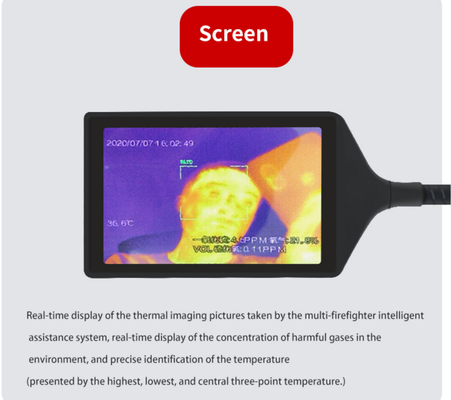 lính cứu hỏa Mũ bảo hiểm gắn Camera IP66 10 Mét Hệ điều hành có thể nhìn thấy Android 8.1
