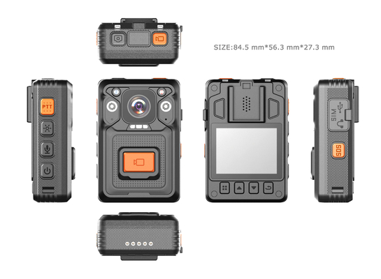 Camera giám sát đeo trên cơ thể Wifi 4G Ambarella H22 Chinpsets dành cho sĩ quan cảnh sát