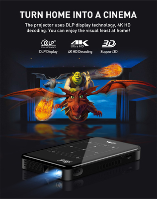 Máy chiếu video di động LCD Kích thước hình ảnh 30-120 inch cho màn hình rạp hát tại nhà