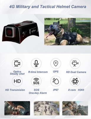 3G 4G Wi-Fi GPS Mini Smart Helmet Camera Được xây dựng trong pin 4000mAh để ghi hình ảnh