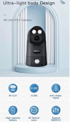 Xưởng xây dựng 4g Ptz Camera Waterproof Ip66 Night Vision Portable