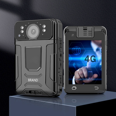 Máy ảnh mặc cơ thể 1080P 4G trên 15 giờ Thời gian ghi âm Mp4 Với H.264/ H.265 Bodycam