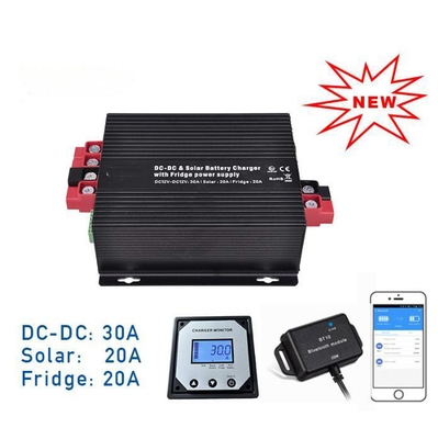 Bộ sạc tăng cường DC-DC 12V 30A MPPT năng lượng mặt trời 20A Bộ sạc tủ lạnh 20A Bộ điều khiển cho xe RV Xe thuyền