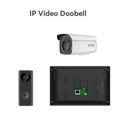 166° góc nhìn Tất cả Đen/Bạc WIFI Video Doorbell 8 Tháng Đứng bằng H.264 định dạng mã hóa