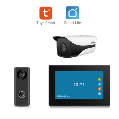 166° góc nhìn Tất cả Đen/Bạc WIFI Video Doorbell 8 Tháng Đứng bằng H.264 định dạng mã hóa