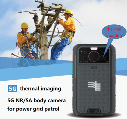 5G NR / SA Camera hình ảnh nhiệt cơ thể 4K HD 3500mah Cáp kép EIS 4G 64GB 3,1 inch LCD
