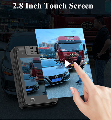 AI Nhận dạng khuôn mặt Cảnh sát Camera cơ thể 2 Way Talk Night Vision Hệ thống Android