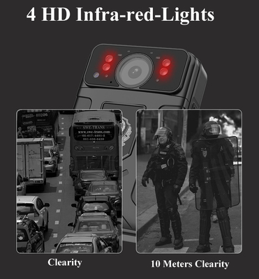 AI Nhận dạng khuôn mặt Cảnh sát Camera cơ thể 2 Way Talk Night Vision Hệ thống Android