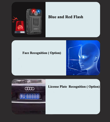 4G LTE AI nhận dạng khuôn mặt bodycam Camera con người SOS báo động 2 Way Talk