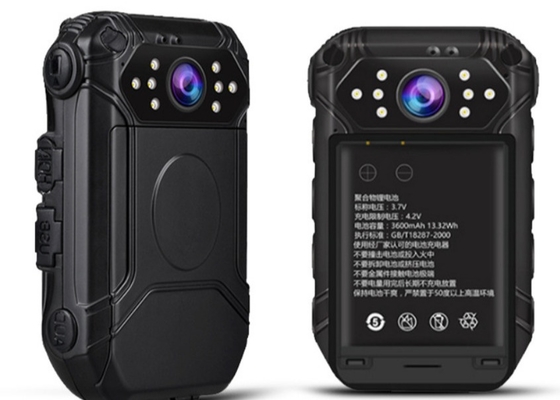 Camera mặc cơ thể cảnh sát 13MP Night Vision với góc rộng 120 ° và chống nước IP66