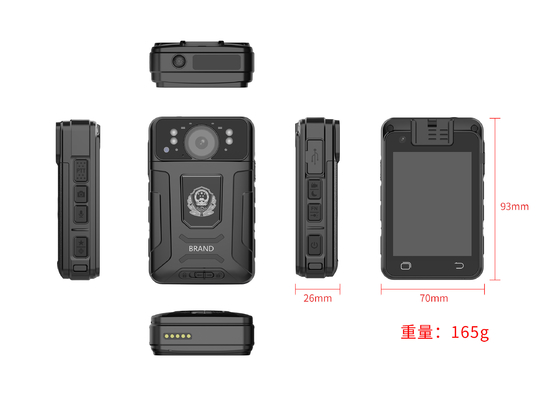 Camera cơ thể cảnh sát 32GB với GPS theo dõi Wi-Fi Bluetooth và CMSV6 Platform