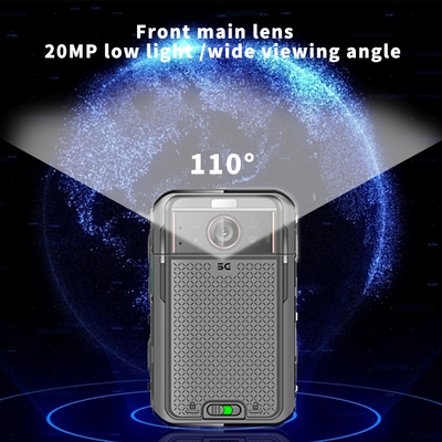 Camera cơ thể cảnh sát 5G 13MP tiên tiến với USB và bộ nhớ nội bộ 2G 16G để tăng cường an ninh