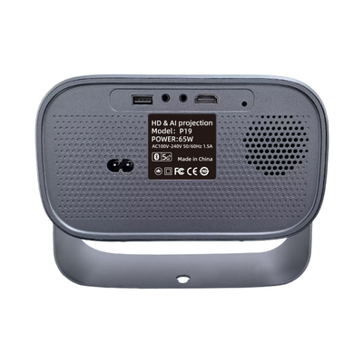 Máy chiếu di động nhỏ với WiFi6 2.4G/5G 802.11a/b/g/n/ac/ax GPU ARM Mali-450 MP2 GPU 720P LCD Projection Technology