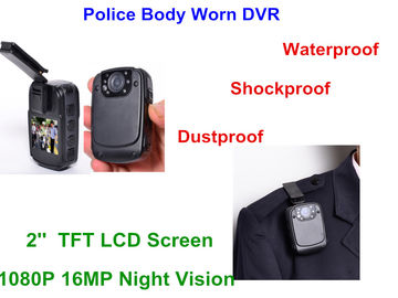 Máy ghi hình 1080P Police Dvr FCC đã được FCC phê duyệt, Máy quay video đeo trên người 32G Thẻ TF