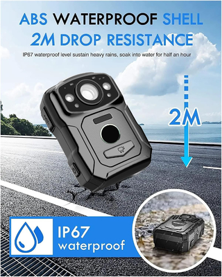Độ phân giải 4K IP68 Wifi Camera đeo cơ thể H.264/H.265 Mã hóa video với NFC và Hệ thống Android 10