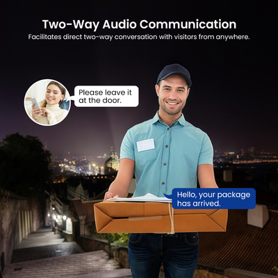 Camera hai video không dây chuông thông tin liên lạc hai chiều nhận dạng AI
