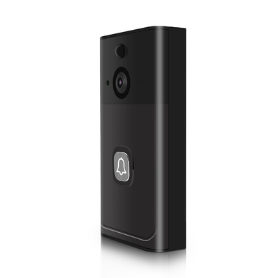 Phong cách ghi âm kích hoạt chuông cửa với độ phân giải hình ảnh 720P trong màu bạc đen