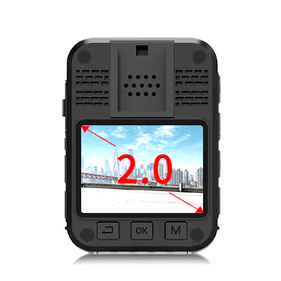 Máy ảnh đeo cơ thể 2 inch GPS cá nhân Mini với ghi lăng Camera kép