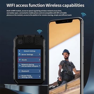 Camera đeo người 2K cho Cảnh sát với Hệ điều hành Android 12 và Mã hóa H.265/H.264 để Ghi hình Chất lượng Cao