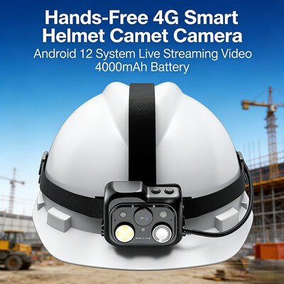 Camera mũ bảo hiểm thông minh 4G với PTT video thời gian thực trên nền tảng đám mây