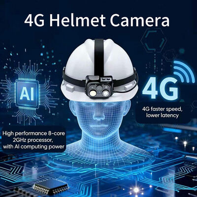 Đèn pin đội đầu camera 4G WiFi Onvif Rtsp Video trực tiếp