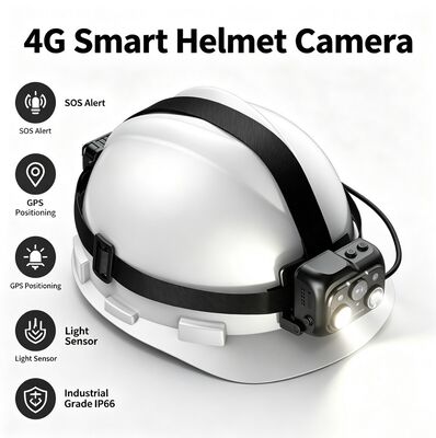 Máy ảnh mũ bảo vệ có màn hình cảm ứng IPS 2 inch và Máy ảnh chính nhìn vào ban đêm vì hình ảnh cao cấp