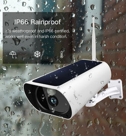 Khoảng cách ban đêm Máy ảnh an ninh Wifi IR Ray 850nm Pin năng lượng mặt trời Cảm biến COMS 1080P