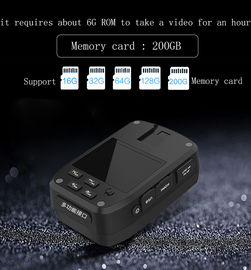Máy ảnh thân máy cảnh sát ánh sáng trắng LED với độ phân giải 4K 2K Góc rộng 140 độ