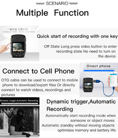 Camera thân WIFI của cảnh sát GPS với Camera an ninh tầm nhìn ban đêm Quay video mà không cần bật camera IP
