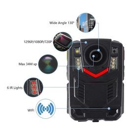 Máy ảnh video GPS Cảnh sát di động Máy ảnh đeo tay Hỗ trợ WIFI GPS Bộ nhớ 128G