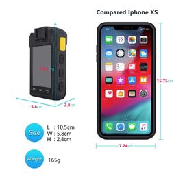 Cảnh sát Android 4G Nên đeo Máy ảnh Bỏ túi Video Body Tầm nhìn Ban đêm Đối với Dân thường