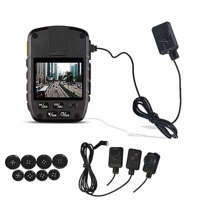 Máy ảnh đeo kính 4K Police Worn cao Màn hình độ phân giải Water mark Protect