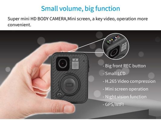 Ambarella H22 chống nước IP67 H.265 1080P HD camera thân đeo cho cảnh sát