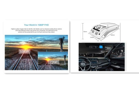 Đầu ghi xe hơi kênh đôi Hi3520dV400 H.265 HD 1080P