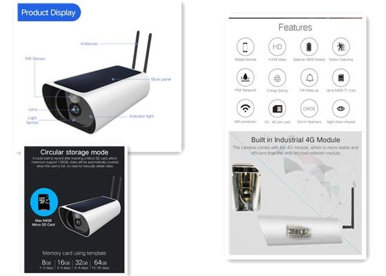 Camera chống nước ngoài trời với pin HD 4G với camera an ninh âm thanh 2 chiều