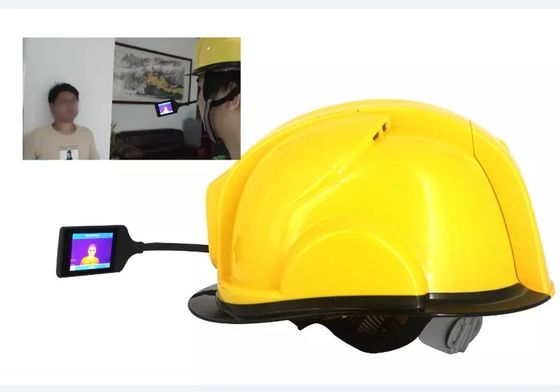 Trường học Thiết bị nhiệt độ hồng ngoại không cảm ứng Máy ảnh mũ bảo hiểm thông minh Hỗ trợ 4G 3G WIFI