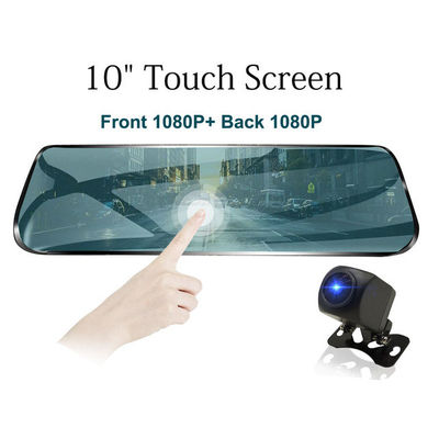 10 inch cảm ứng phát trực tuyến Gương hậu Gương chiếu hậu Xe Camera 1080P