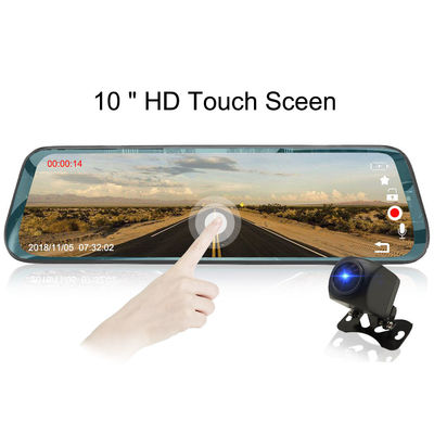 1080P 1O Inch Stream Media Camera Dash ống kính kép cho xe hơi