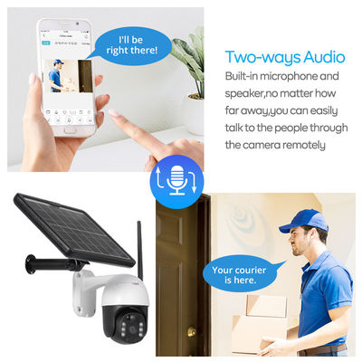 Hệ thống an ninh Camera ngoài trời năng lượng mặt trời 4G Camera IP66 chống nước cho sân sau
