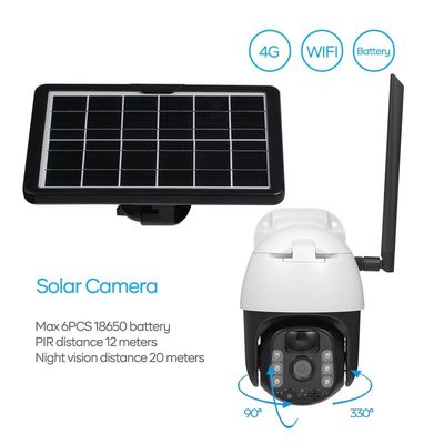 Hệ thống an ninh Camera ngoài trời năng lượng mặt trời 4G Camera IP66 chống nước cho sân sau