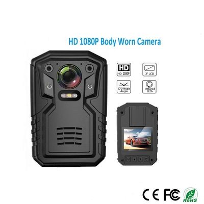 Camera thân cảnh sát 1080P QHD được tích hợp trong 32GB Ghi lại hình ảnh âm thanh video
