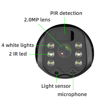Camera liên lạc ngoài trời 4W 18650 Pin PTZ WIFI 2MP