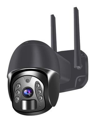 Bảng điều khiển năng lượng mặt trời WIFI PIR ngoài trời Camera an ninh mái vòm PTZ H265 Tuya HD