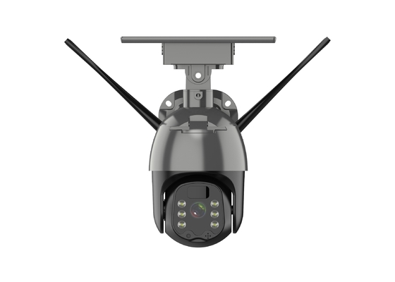 Camera an ninh PTZ ngoài trời Báo động phát hiện PIR màu đen Chống nước HD