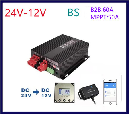 Bộ sạc pin năng lượng mặt trời 18mA GEL Bộ điều khiển sạc Bluetooth 50A 24VDC MPPT