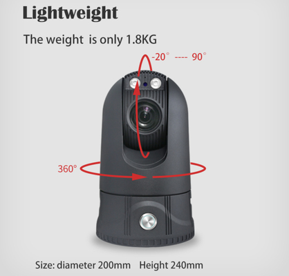 Camera HD Security 4G PTZ Xoay 360 độ Tự động đồng bộ hóa