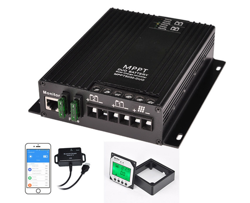 Bộ điều khiển sạc năng lượng mặt trời 12V 24V 30A Bộ điều khiển sạc năng lượng mặt trời MPPT cho RVs Caravan Boat